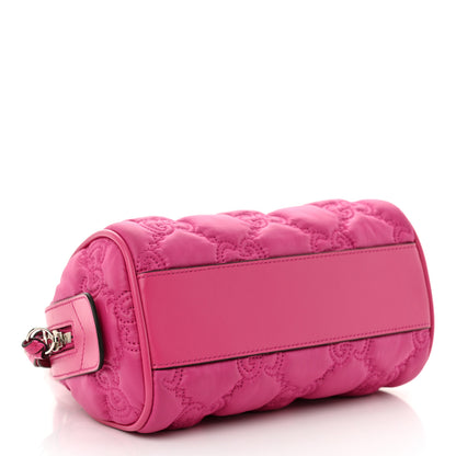 Gucci Nylon Calfskin Enamel GG Matelasse Mini Bowler Bag Lovely 4 of 10