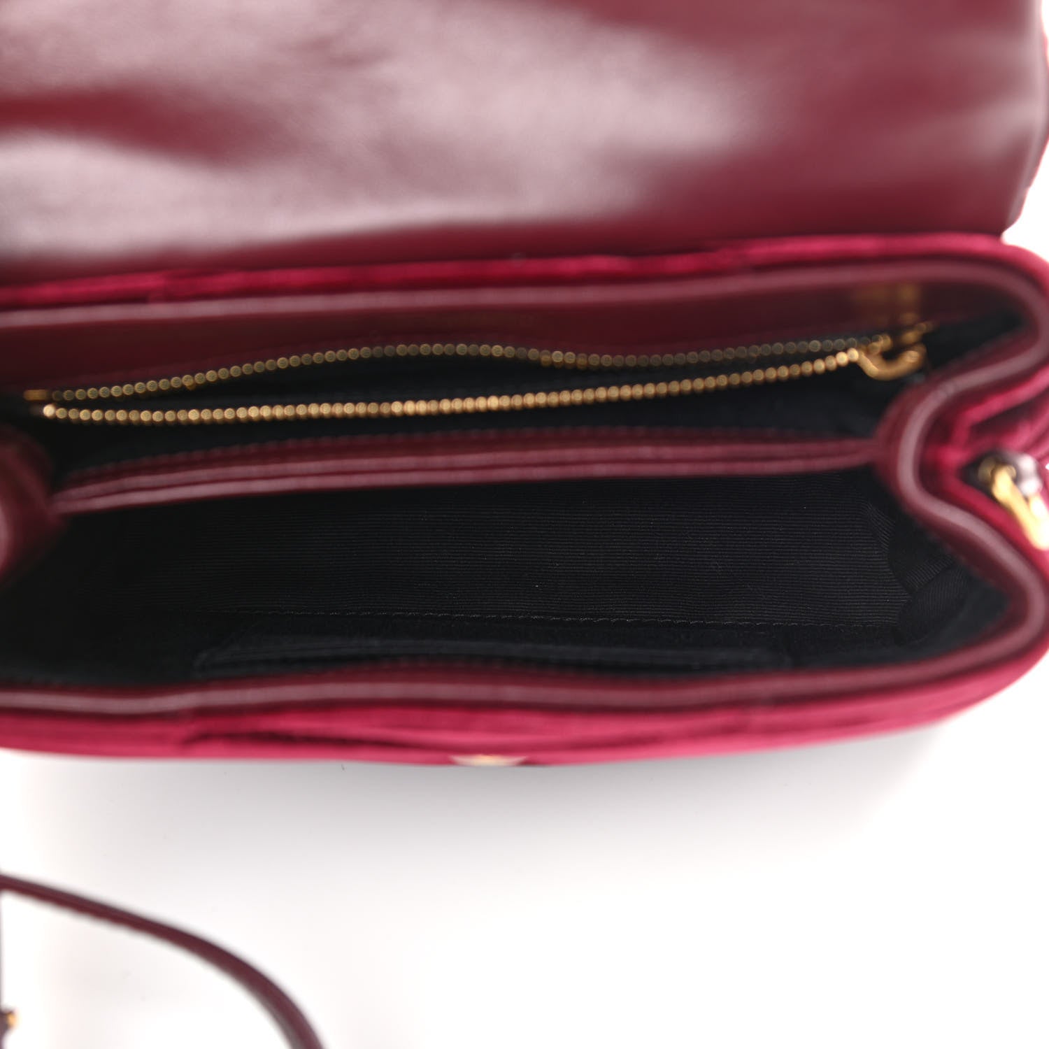 Saint Laurent Velvet Y Quilted Monogram Toy Loulou Crossbody Bag French Burgundy 5 of 10