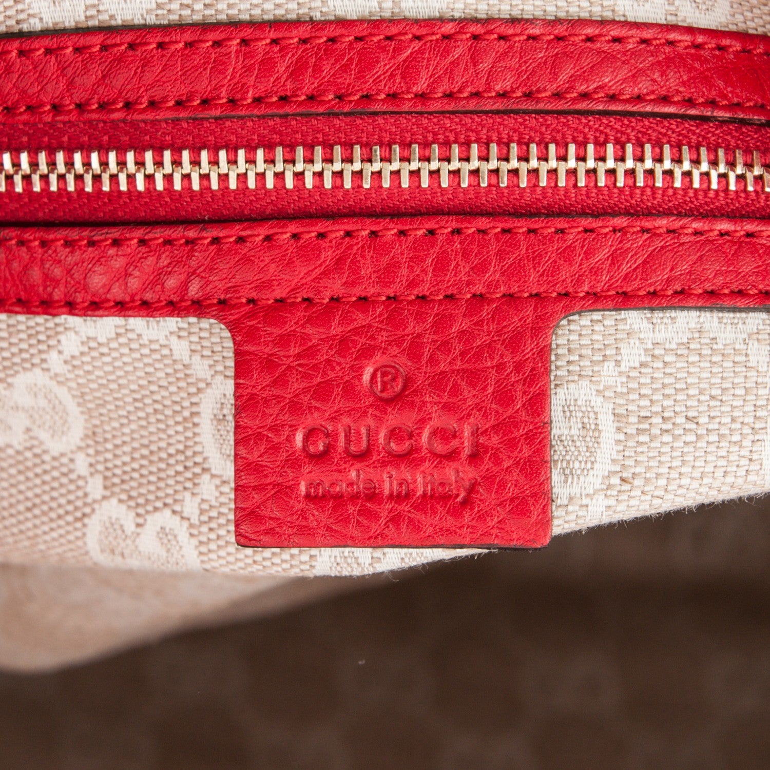 Gucci Pebbled Calfskin Medium Diana Bamboo Shoulder Bag Red 6 of 8
