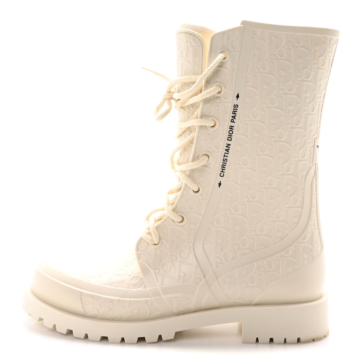 Oblique Rubber Diorcamp Boots 41 Off White