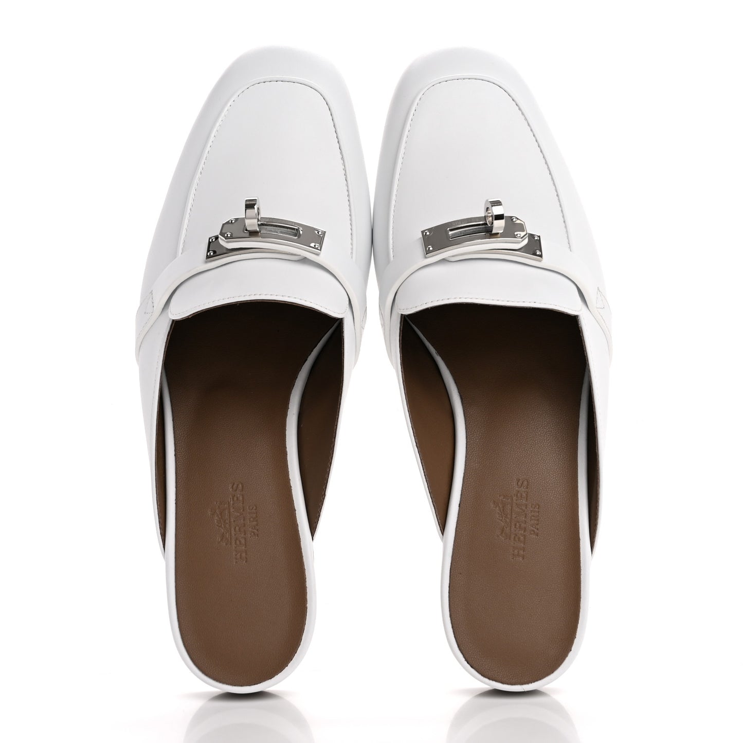Calfskin Oz Mules 35.5 White