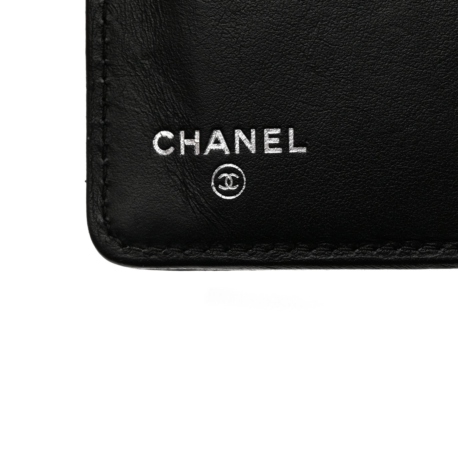 Chanel Caviar Chevron Quilted Boy Yen Wallet Black 5 of 9