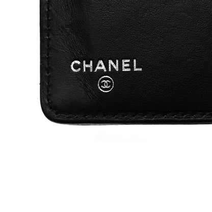 Chanel Caviar Chevron Quilted Boy Yen Wallet Black 5 of 9