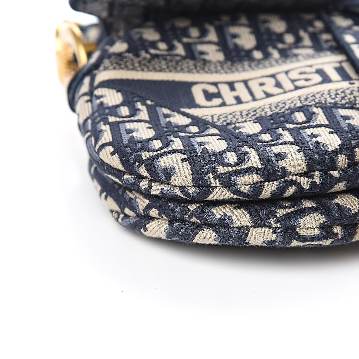 Christian Dior Oblique Saddle Bag Blue 8 of 10