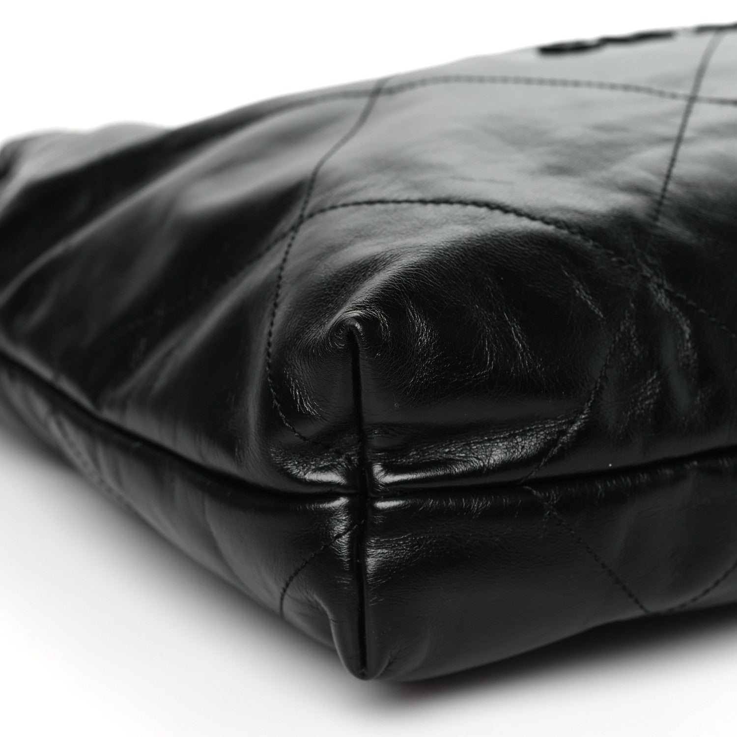 Chanel Shiny Calfskin Quilted Large Chanel 22 So Black 10 of 11