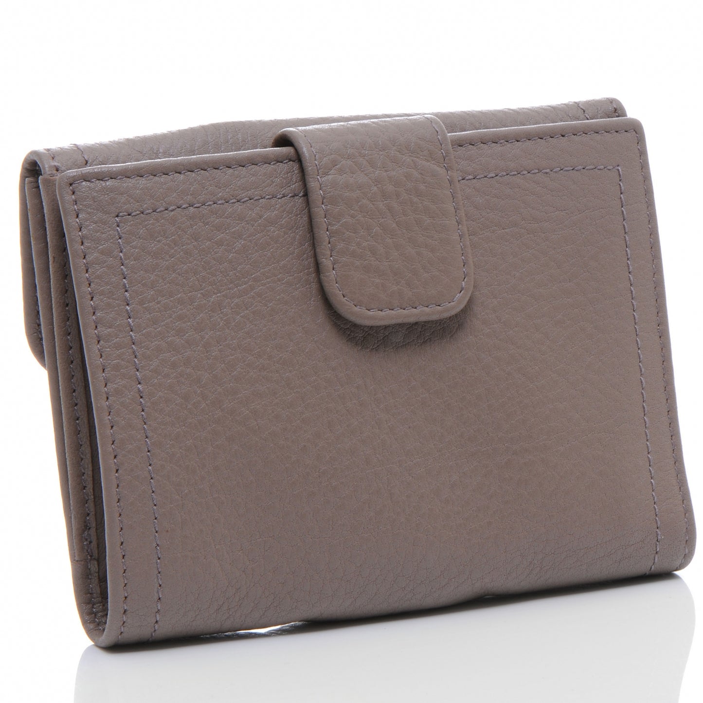 Vitello Daino Compact Wallet Argilla