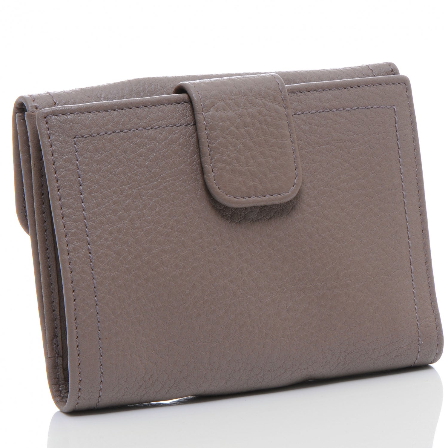 Prada Vitello Daino Compact Wallet Argilla 3 of 7