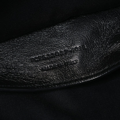 Saint Laurent Crinkled Calfskin Matelasse Monogram Baby Niki Chain Satchel Black 7 of 10
