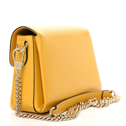 Gucci Dollar Calfskin Interlocking G Crossbody Bag New Buttercup 3 of 12