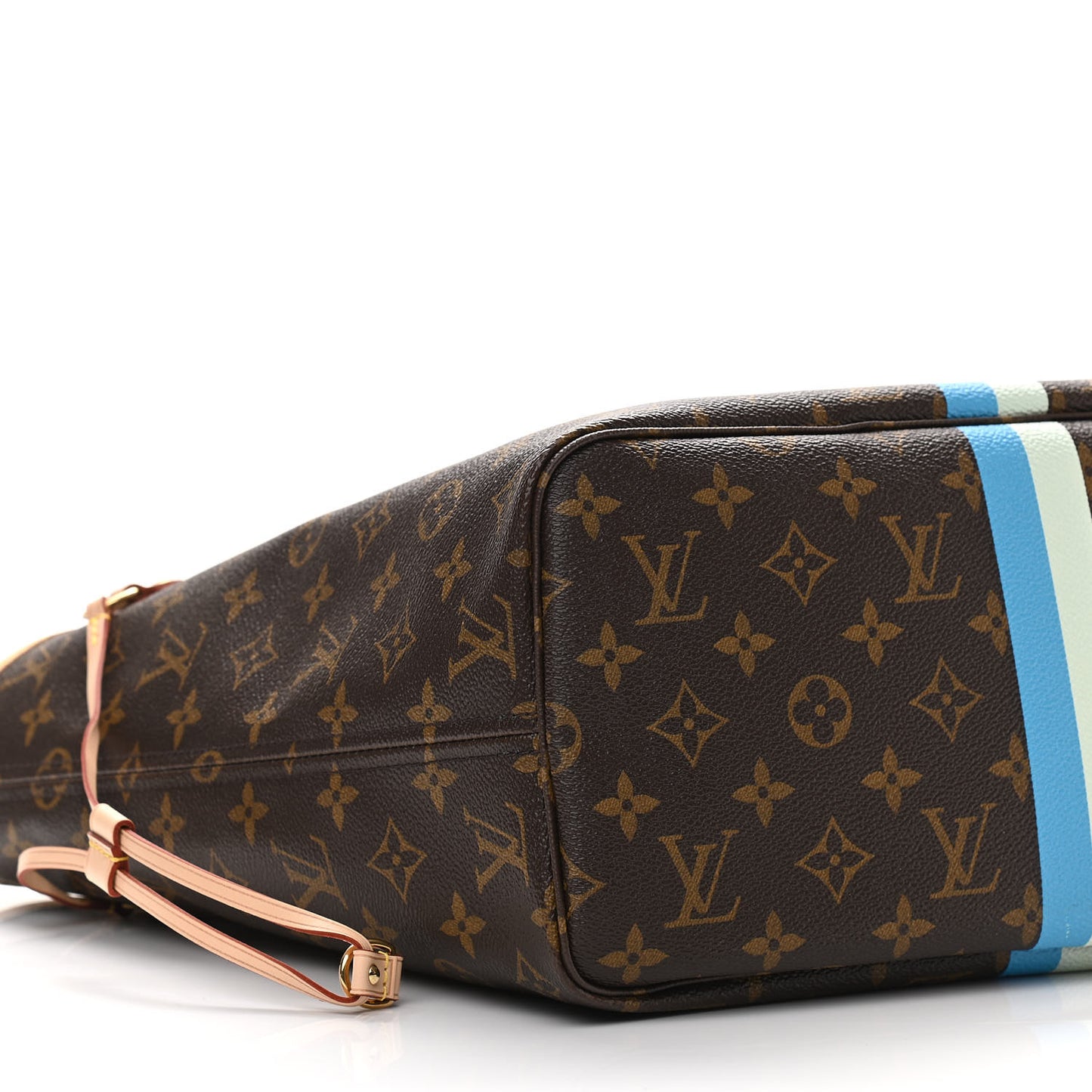 Monogram My LV Heritage Neverfull MM Blue Clair White