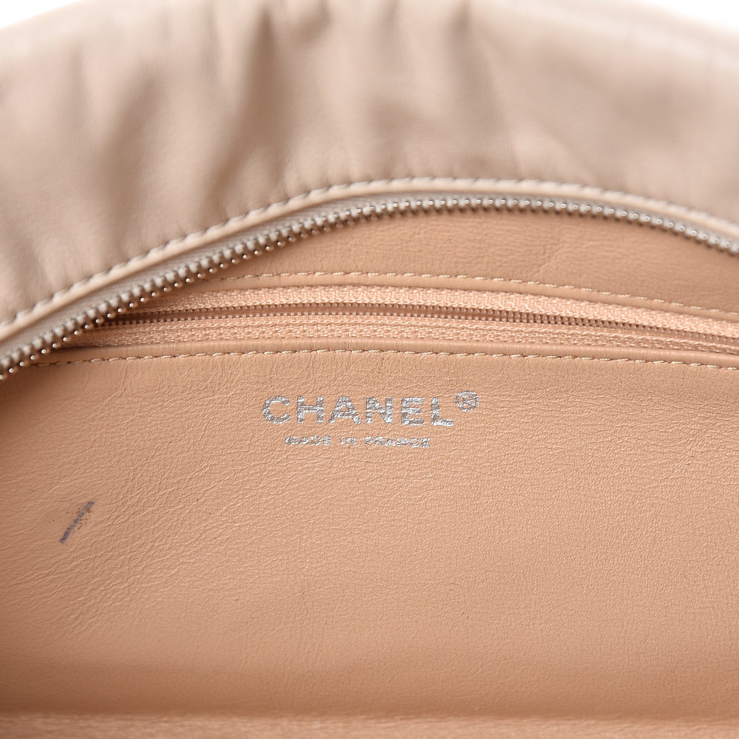 Smooth Calfskin Medium Luxe Ligne Bowler Light Beige