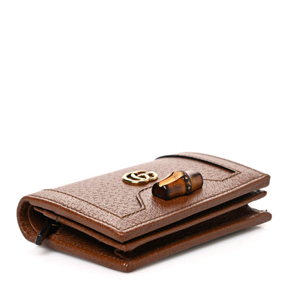 Gucci Wonka Grain Calfskin Diana Card Case Wallet Cuir 4 of 8