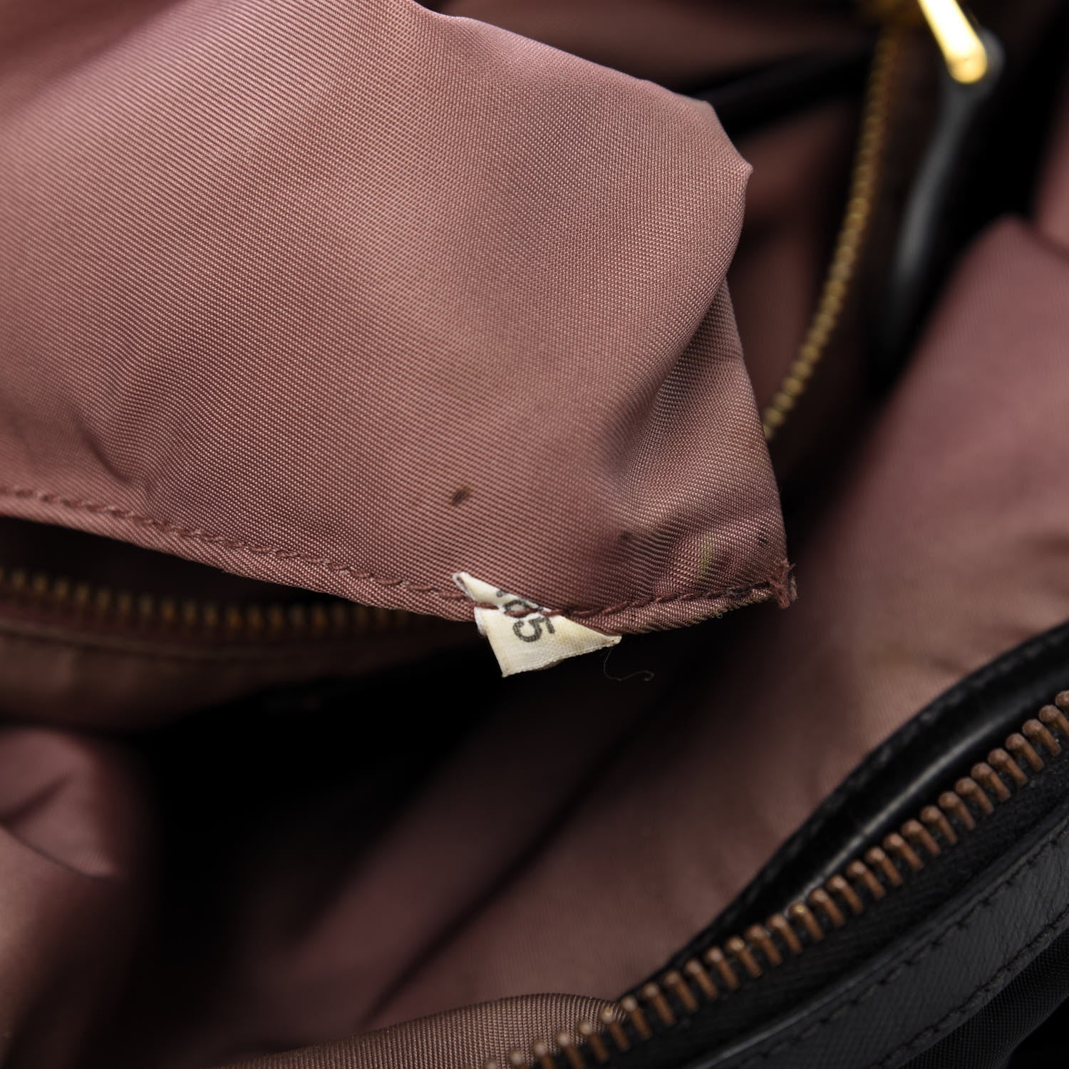 Prada Tessuto Nylon Saffiano Tote Black 10 of 11
