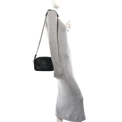 Prada Soft Calfskin Diagramme Camera Bag Black 2 of 10