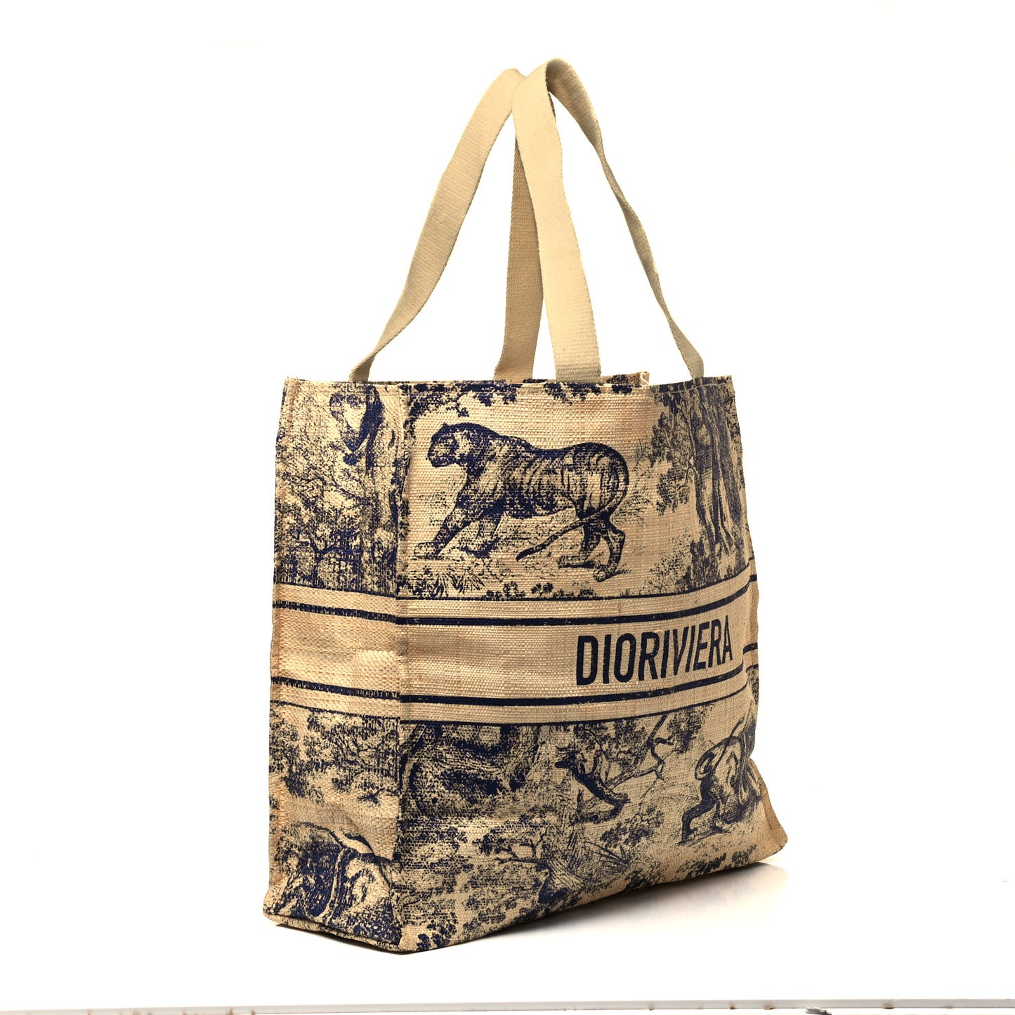 Straw Dioriviera Tote Beige