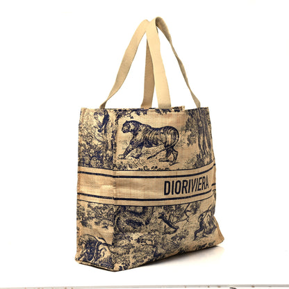 Christian Dior Straw Dioriviera Tote Beige 3 of 8