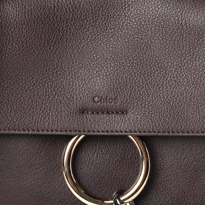 Chloe Calfskin Small Faye Day Shoulder Bag Carbon Brown 10 of 10