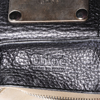 Chloe Leather Paddington Metallic Grey 7 of 8