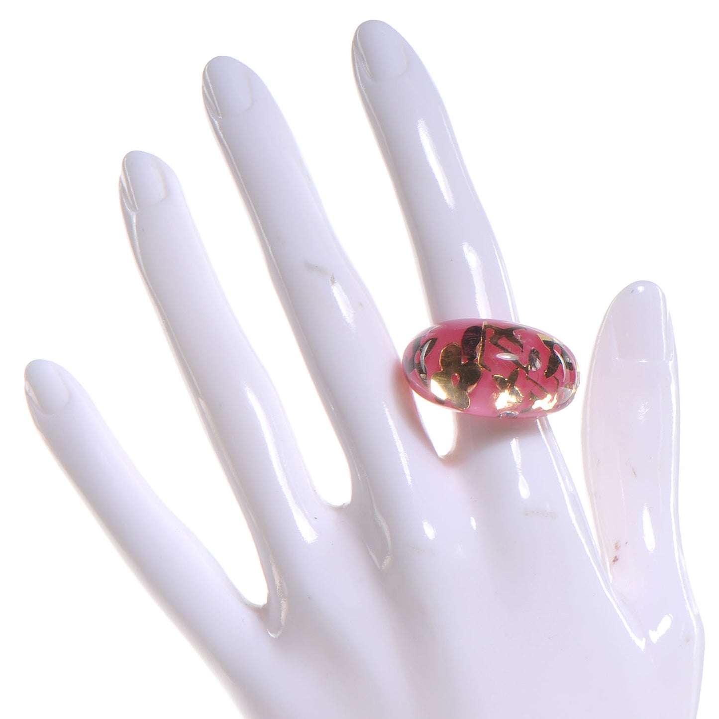 Inclusion Ring 8 Rose Pop