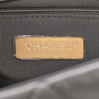 Chanel Lambskin Quilted Large Chanel 19 Flap Grey 6 of 11