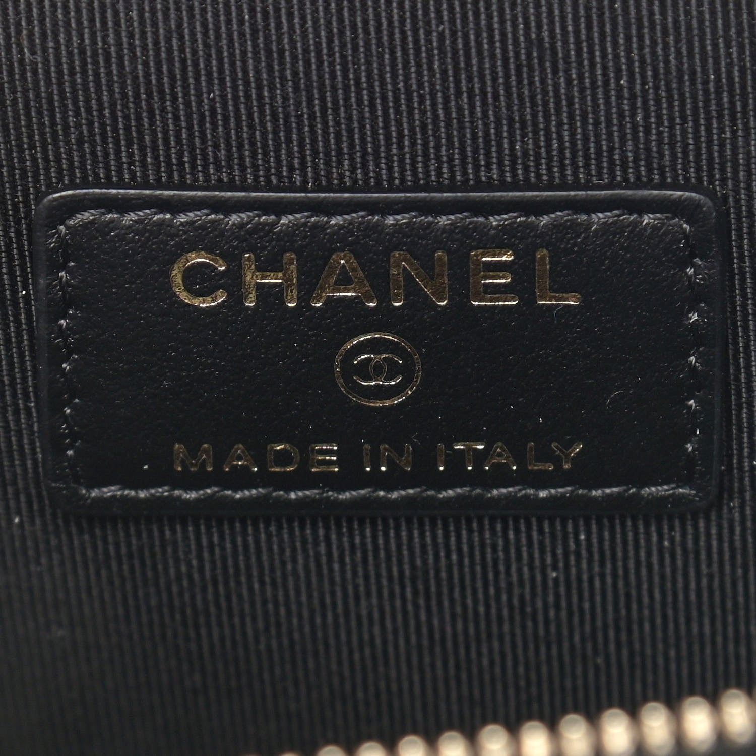 Chanel Caviar Quilted Small Handle With Care Vanity Case With Chain Black 6 of 9