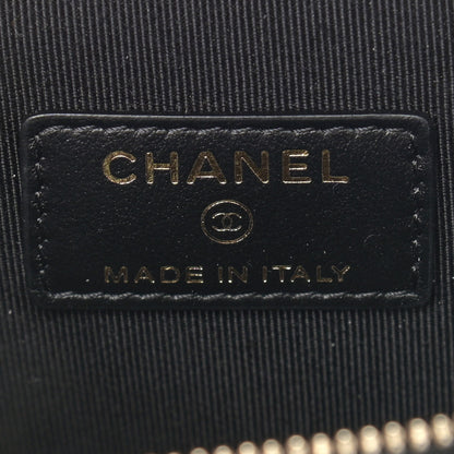 Chanel Caviar Quilted Small Handle With Care Vanity Case With Chain Black 6 of 9