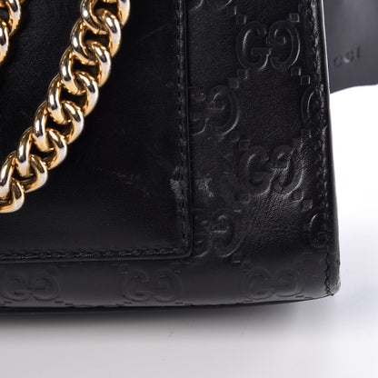 Gucci Guccissima Medium Padlock Shoulder Bag Black 13 of 15