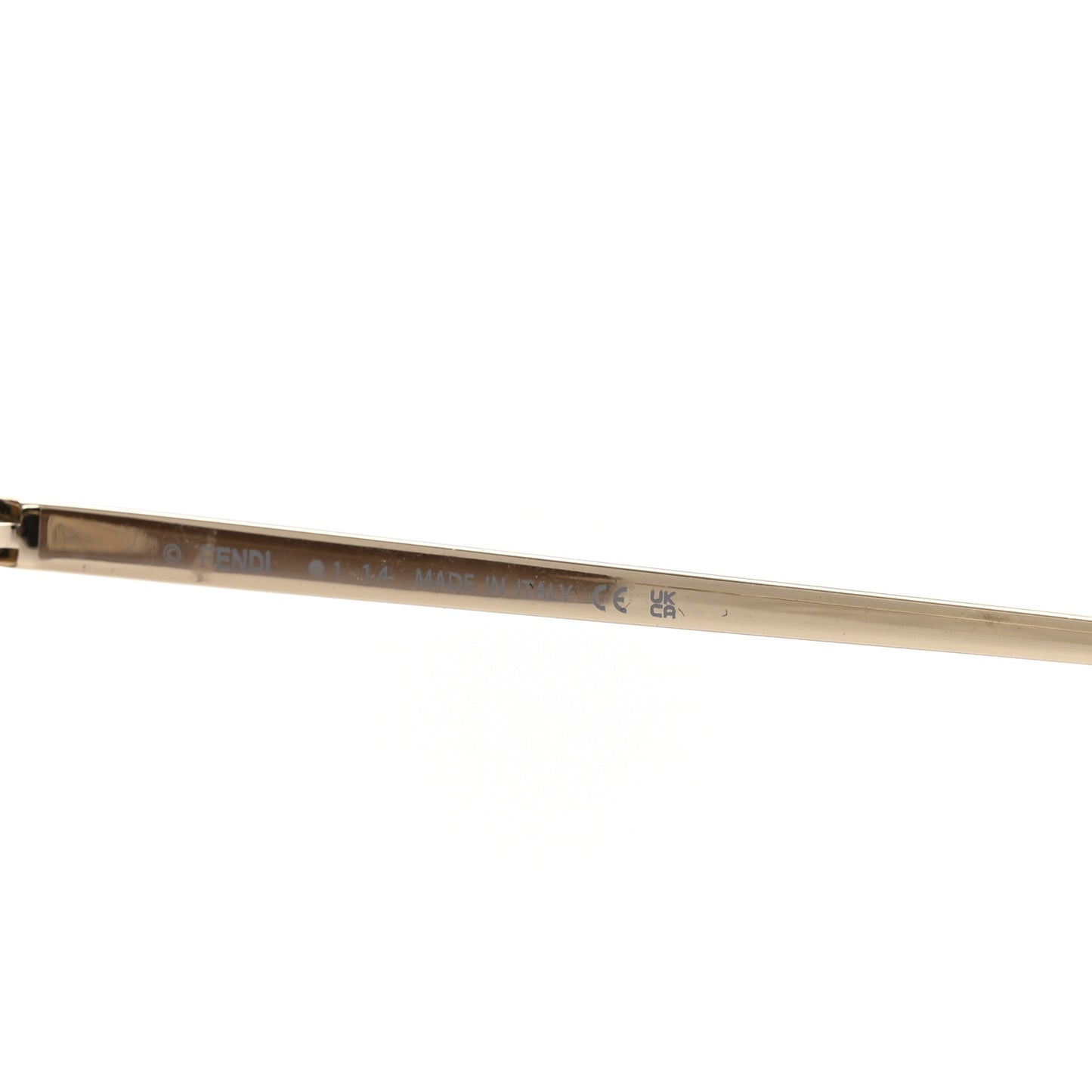 Metal Crystal Sunglasses FE4134US Gold