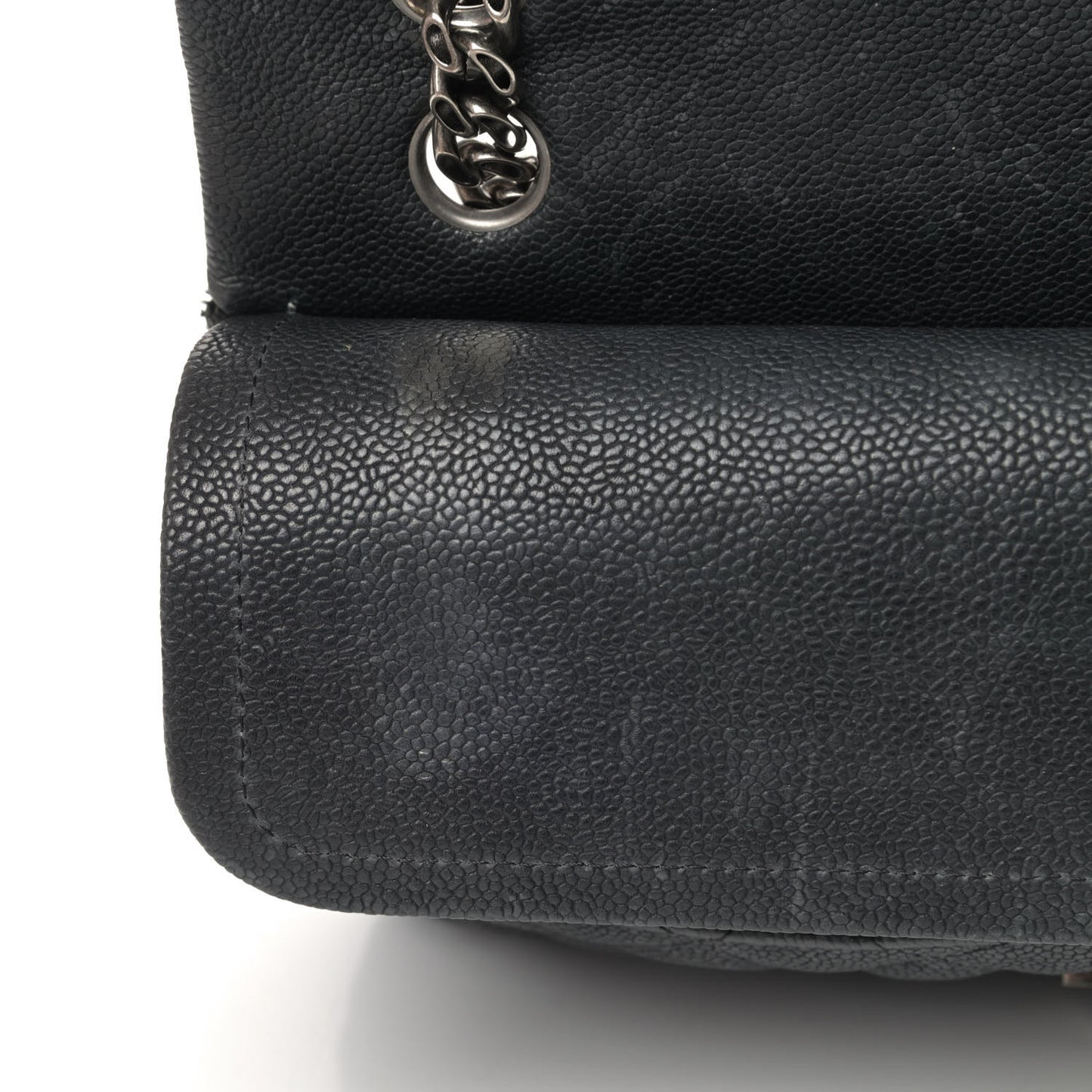 Washed Caviar Quilted 2.55 Reissue 225 Bijoux Chain Flap Black