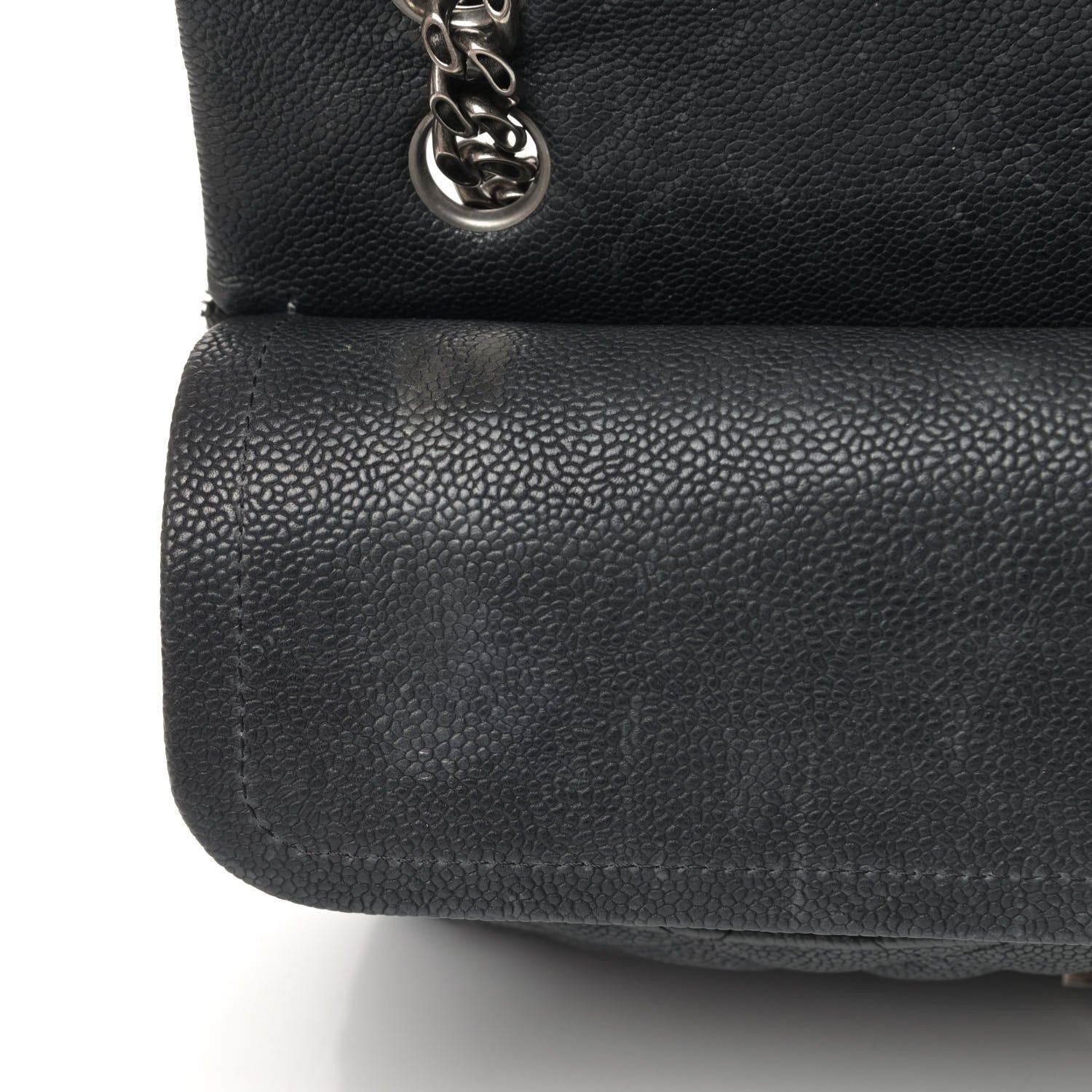 Chanel Washed Caviar Quilted 2.55 Reissue 225 Bijoux Chain Flap Black 7 of 7