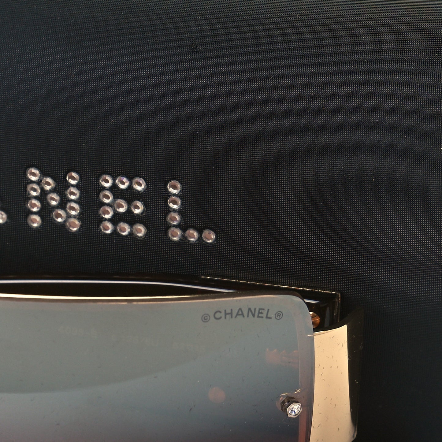 Tortoise Crystal CC Logo Sunglasses 4095-B