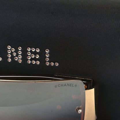 Chanel Tortoise Crystal CC Logo Sunglasses 4095-B 6 of 7