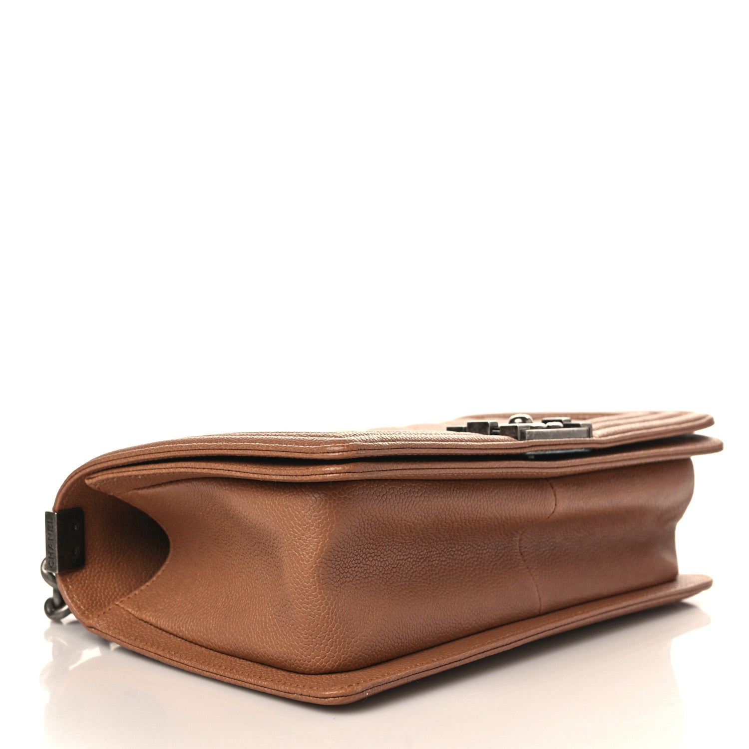 Chanel Caviar Quilted Medium Boy Flap Light Brown 3 of 8