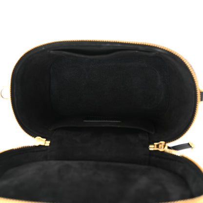 Christian Dior Lambskin Cannage Small Diortravel Vanity Case Black 5 of 7
