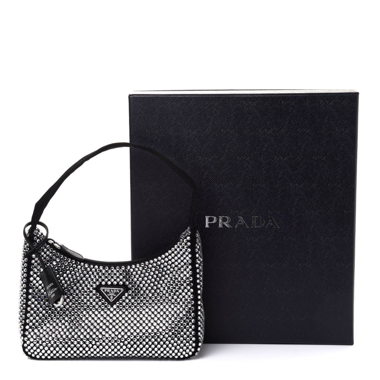 Prada Satin Crystal Mini Re-Edition 2000 Bag Cristal 13 of 13