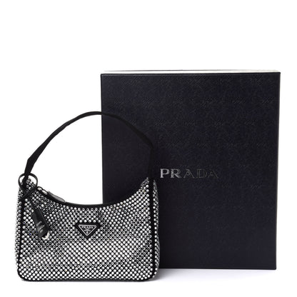 Prada Satin Crystal Mini Re-Edition 2000 Bag Cristal 13 of 13