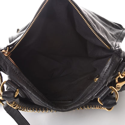 Givenchy Sugar Goatskin Medium Metal Ring Pandora Black 7 of 11