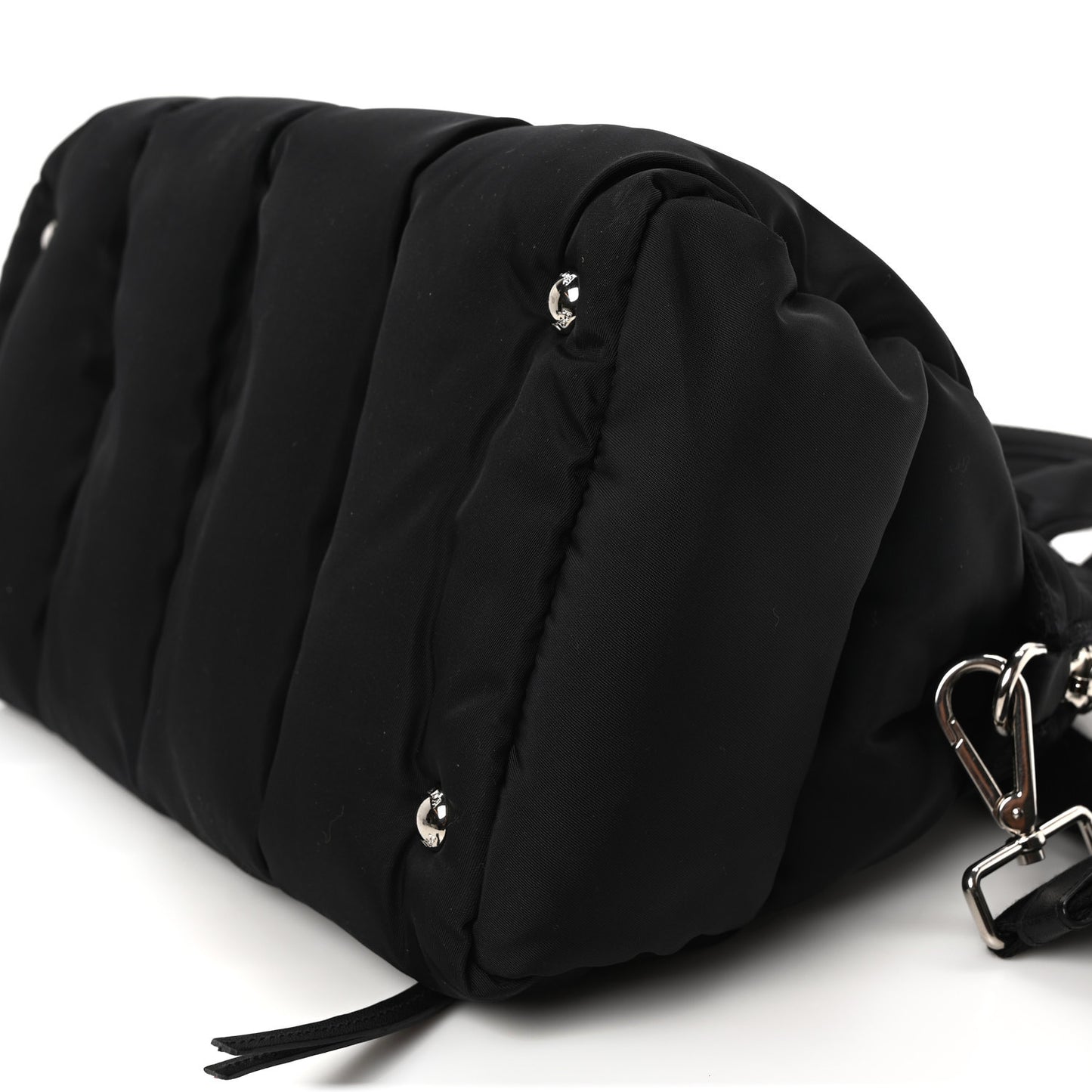 Tessuto Nylon Bomber Dome Satchel Black
