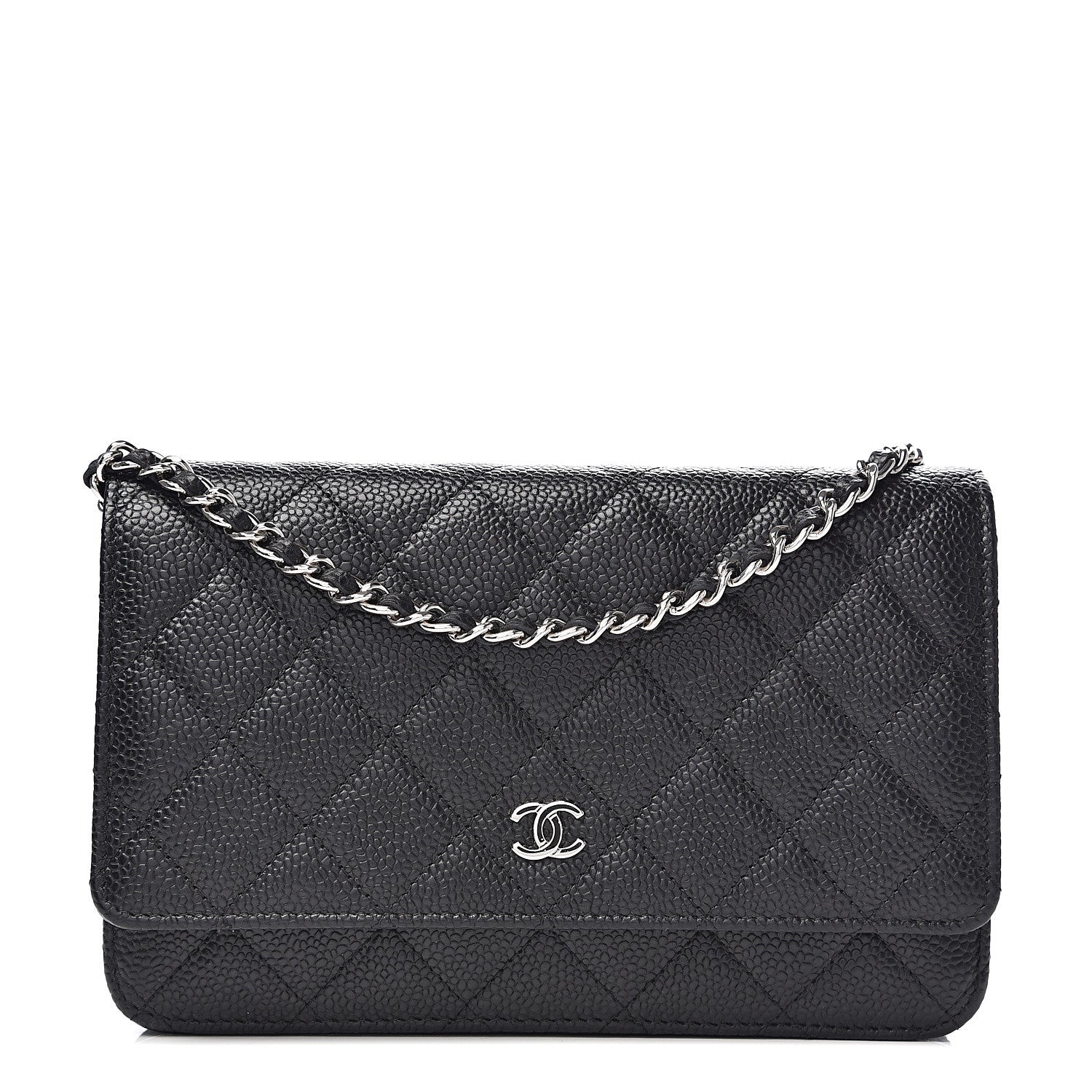 Chanel Caviar Quilted Wallet On Chain WOC Black 1 of 11