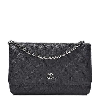 Chanel Caviar Quilted Wallet On Chain WOC Black 1 of 11