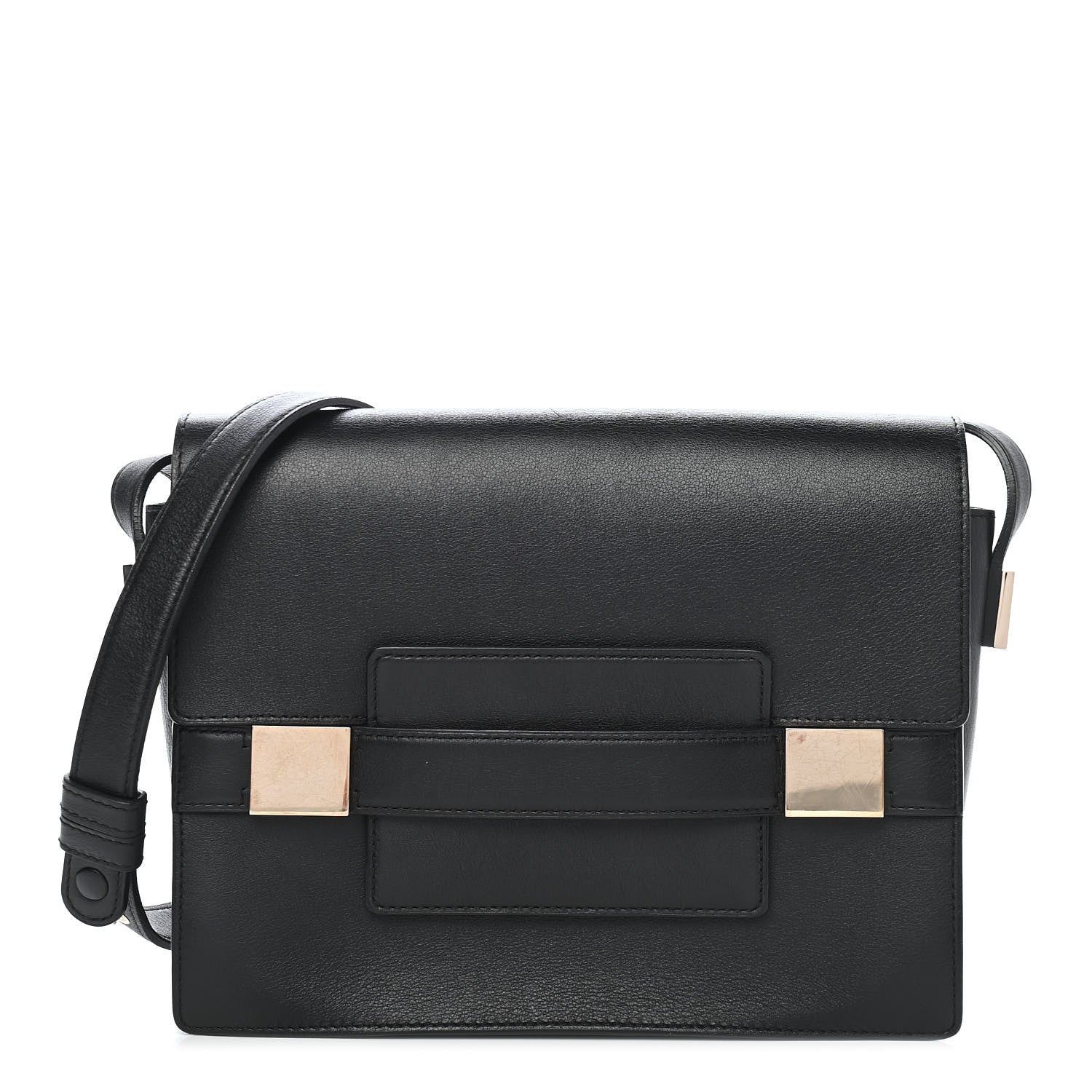 Delvaux Supple Calfskin PM Madame Shoulder Bag Black 1 of 10