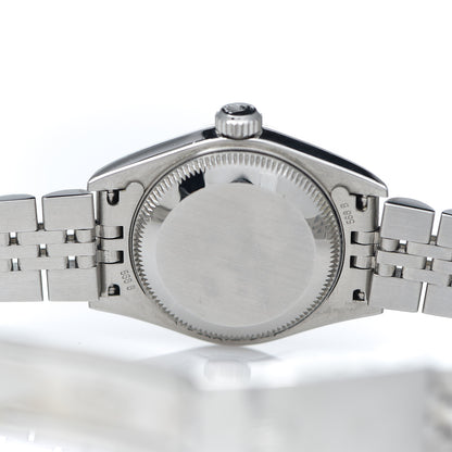 Rolex Stainless Steel 18K White Gold Diamond 26mm Oyster Perpetual Datejust Watch White 79174 4 of 5