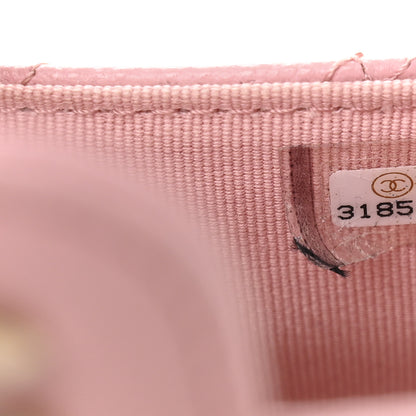Chanel Caviar Quilted Mini Clutch With Chain Pink 8 of 12