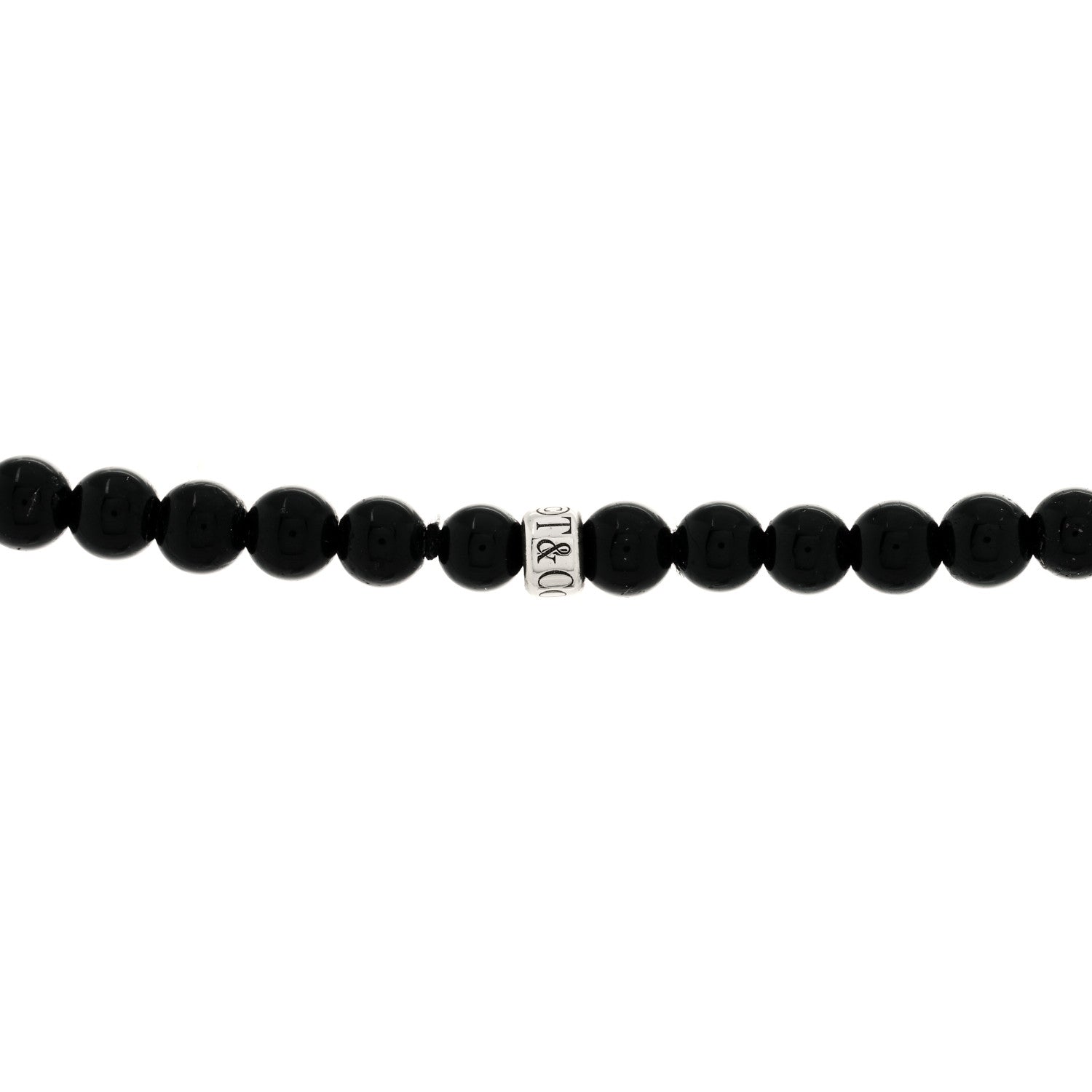 Tiffany Sterling Silver Black Onyx Freshwater Pearl Ziegfeld Tassel Necklace 3 of 3