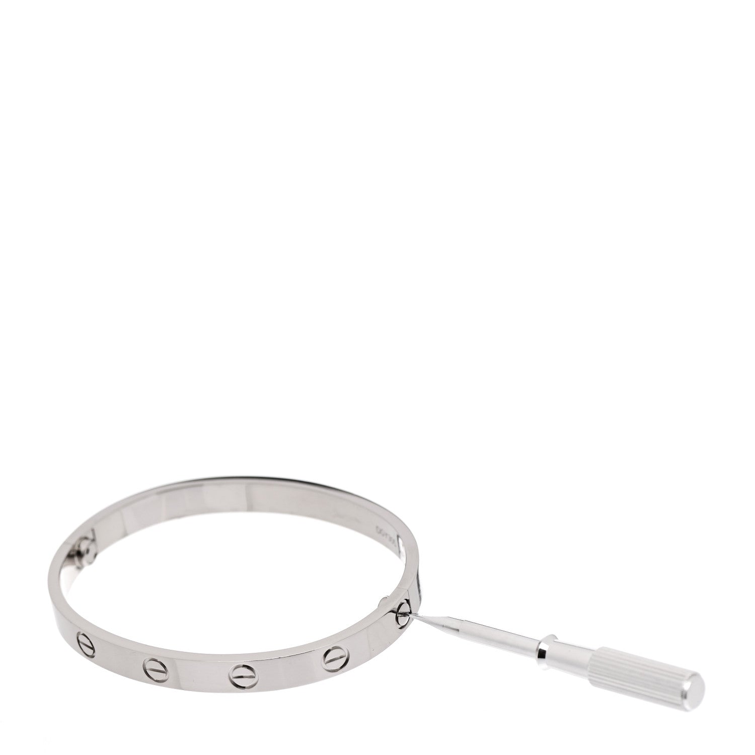 Cartier 18K White Gold LOVE Bracelet 16 3 of 6