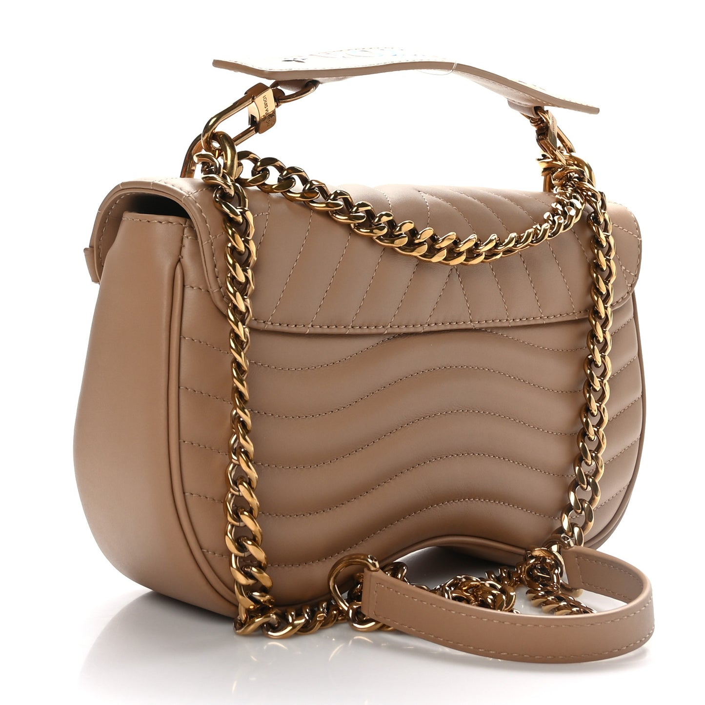 Calfskin New Wave Chain MM Noisette