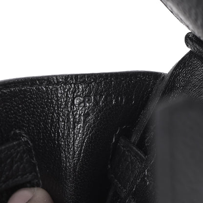 Hermes Togo Birkin 25 Black 7 of 27