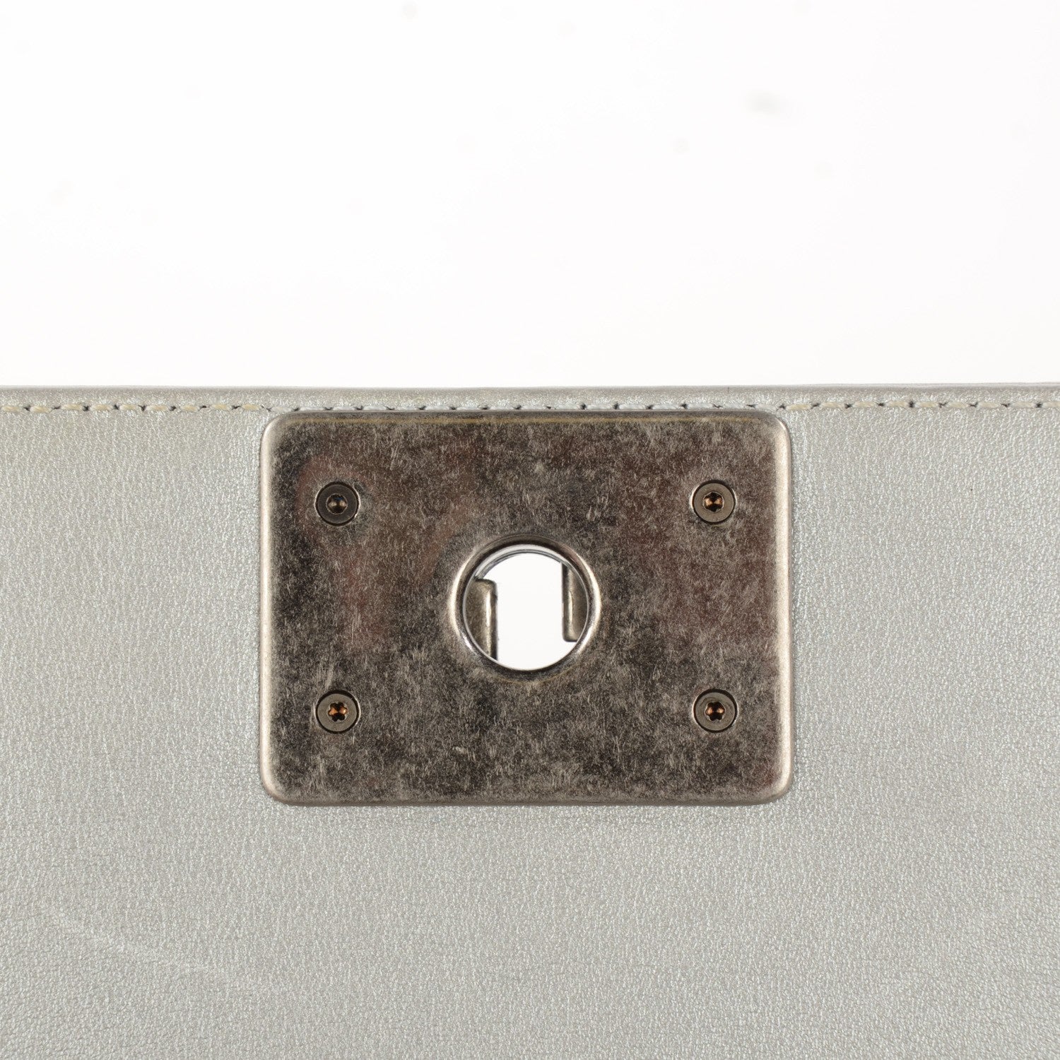 Chanel Calfskin Quilted Small Boy Flap Silver 5 of 9