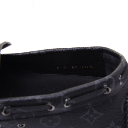 Louis Vuitton Monogram Eclipse Mens Arizona Car Shoe Moccasin Loafers 9 8 of 10