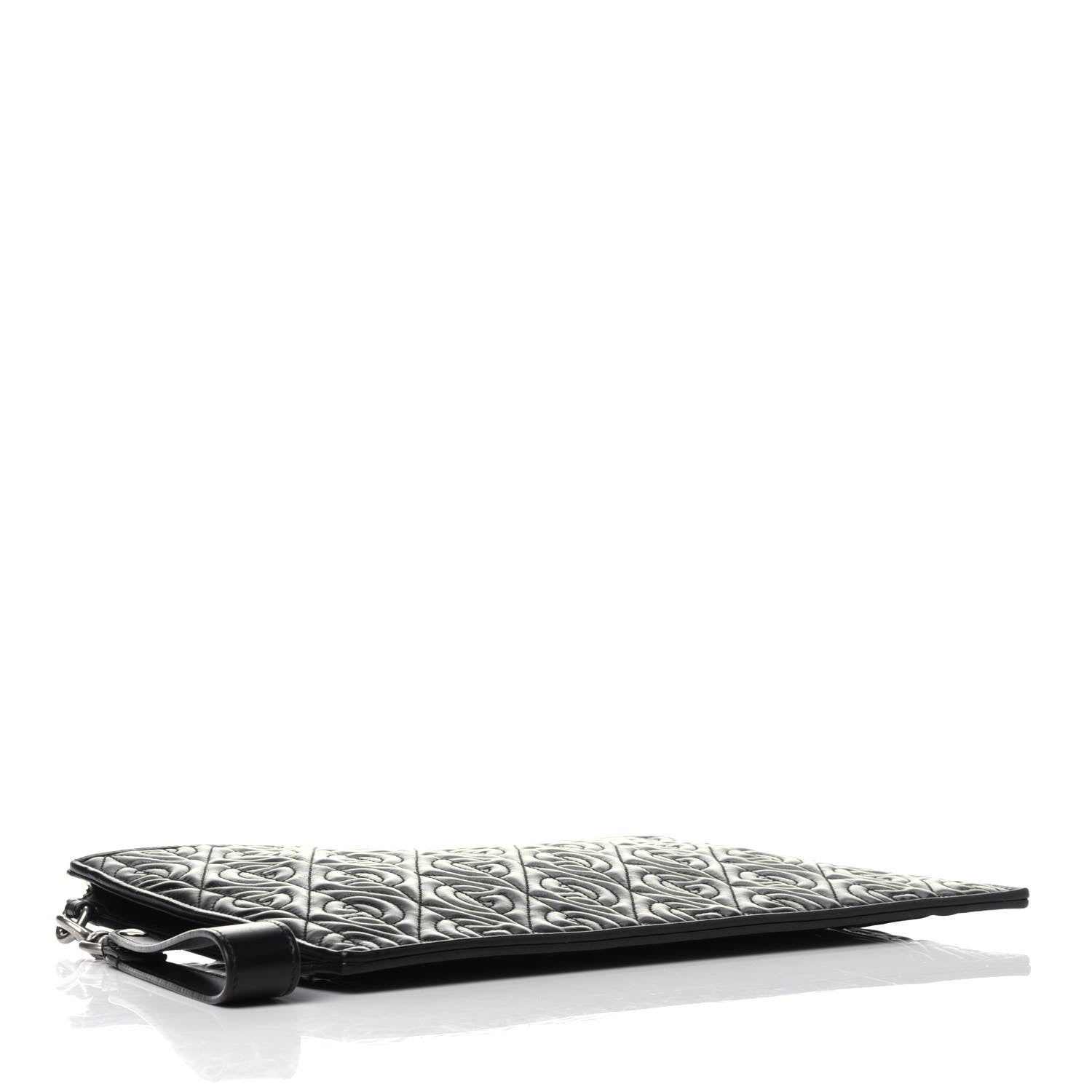 Gucci Calfskin G Rhombus Quilted Documents Holder Black 5 of 11